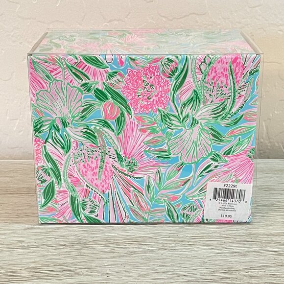 New Lilly Pulitzer Mug Cup Initial T Ceramic 14 Ounces NWT - Picture 4 of 4